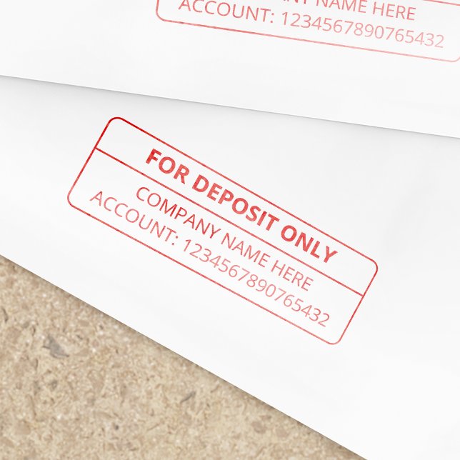 Endast för inlåning Business Company Bank Självfärgande Stämpel (Skapare uppladdad)