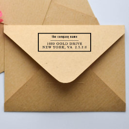 Endast för inlåning, företag Namn Självfärgande Stämpel