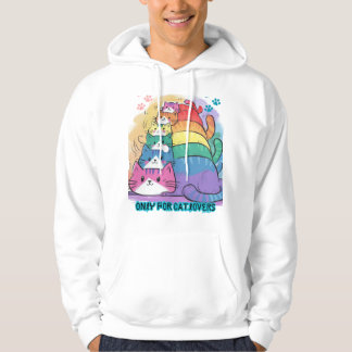 Endast för kattälskare Design Tröja Hoodie