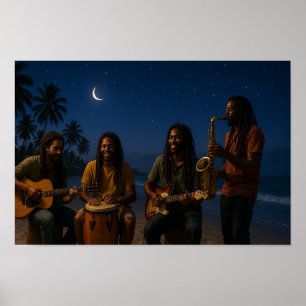 Endast för lokalbefolkningen Natt Jam Poster