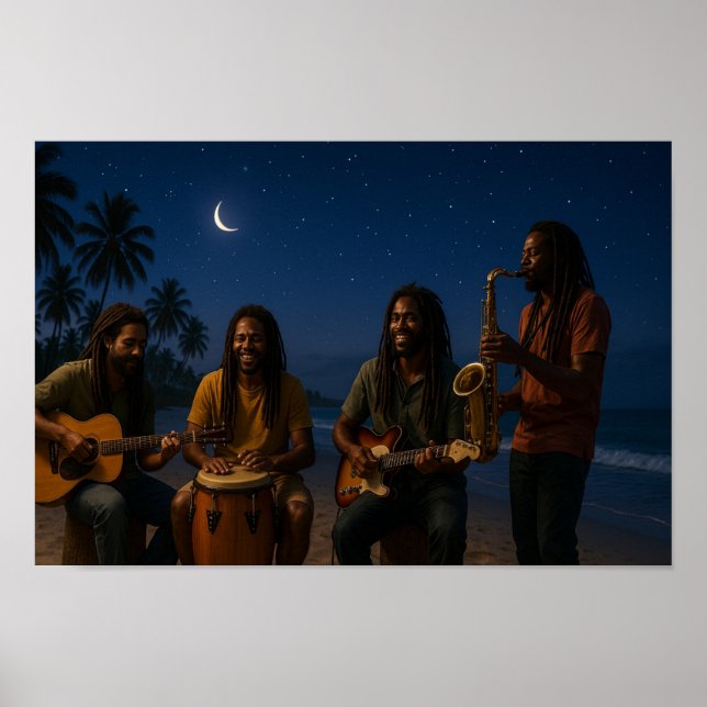 Endast för lokalbefolkningen Natt Jam Poster (Framsidan)