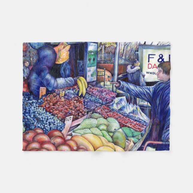 Endast för psykisk konsumtion fleecefilt (Framsidan (Horisontell))