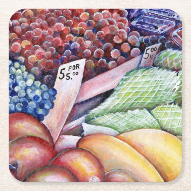 Endast för psykisk konsumtion underlägg papper kvadrat (Framsidan)