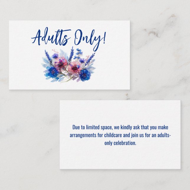 Endast för vuxna! Pastel Whispers Meadows Collecti Tilläggskort (Fram/baksida)