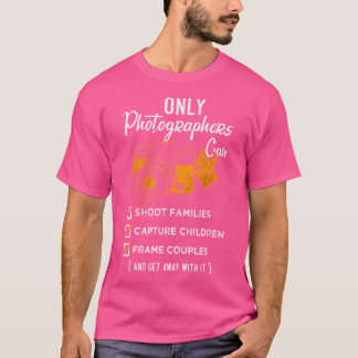 Endast fotografer kan skjuta Capture Frame Roligt T Shirt