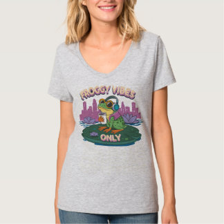 Endast Froggy Vibes - uppmjukat Frog Chill T Shirt
