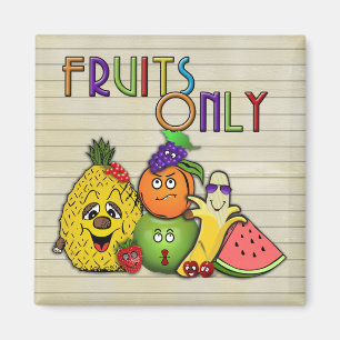 Endast frukter magnet