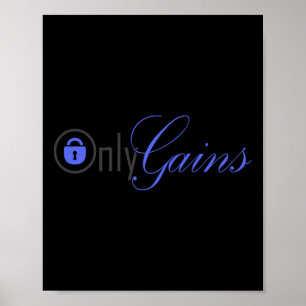 Endast Gains Fitness Studio Poster