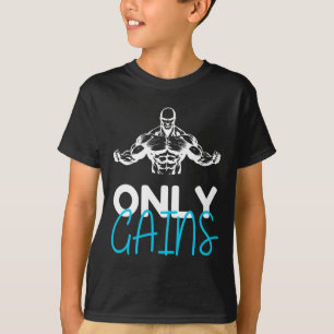 Endast Gains Funny Gym Fitness Workout Bodybuildin T Shirt