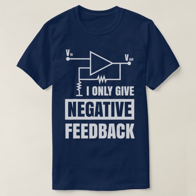 Endast Ge Negativ Feedback Electrical Funny Eng T Shirt (Design framsida)