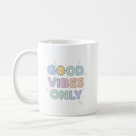 Endast goda vibes Mugg - Cute Pastel Sunshine Desi