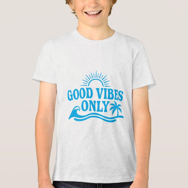 Endast Goda Vibrationer (Anpassningsbar) T Shirt (Framsida)
