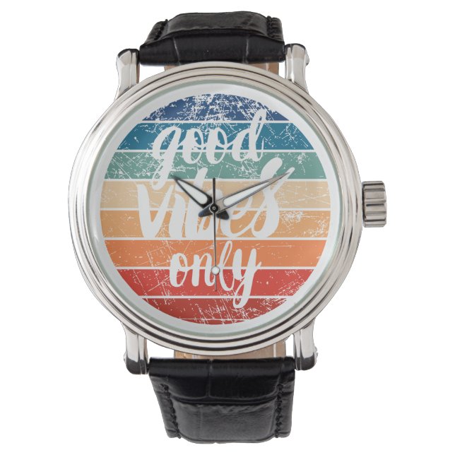 Endast Goda Vibrationer Armbandsur (Framsida)