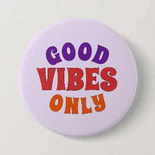 Endast Goda Vibrationer Knapp Retro Pride Pin