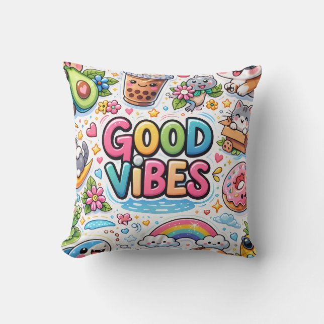 Endast Goda Vibrationer Kudde (Framsida)