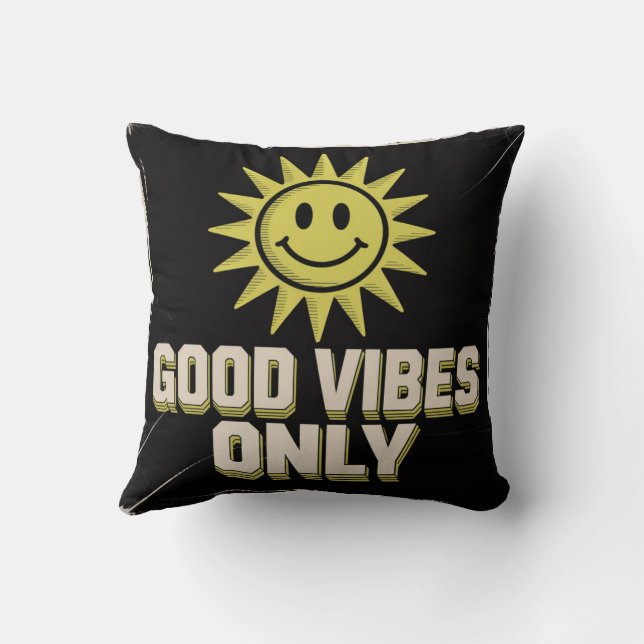 Endast Goda Vibrationer Kudde (Baksida)