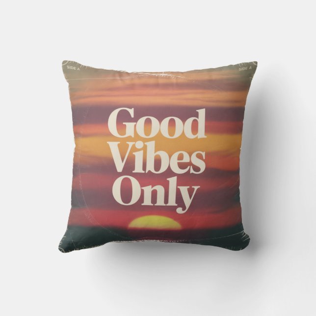 Endast Goda Vibrationer Kudde (Baksida)