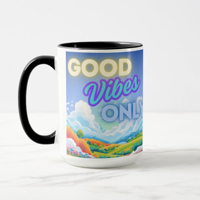Endast Goda Vibrationer Mugg (Vänster)