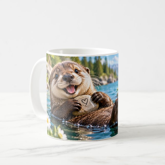 Endast Goda Vibrationer Utter Kaffemugg (Framsida vänster)