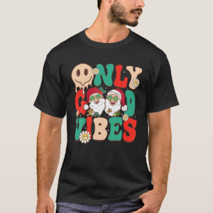 Endast Good Vibes God jul Jultomten Groovy T Shirt