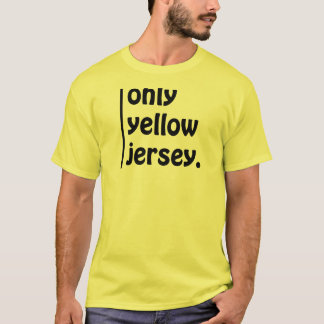 Endast gult jersey t-shirt