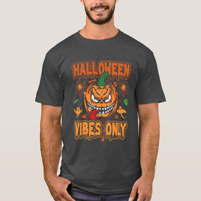 Endast Halloween vibes T Shirt (Framsida)
