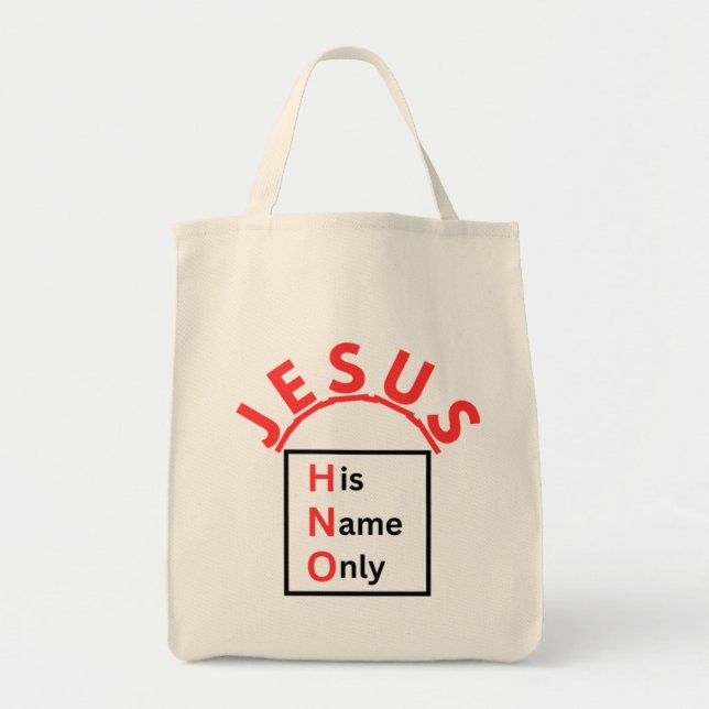 Endast hans Namn - Tote Bag Tygkasse (Framsidan)