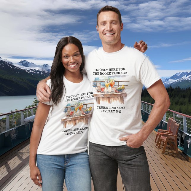 Endast här för Sprit Paket Cruise Frakt T Shirt (Skapare uppladdad)