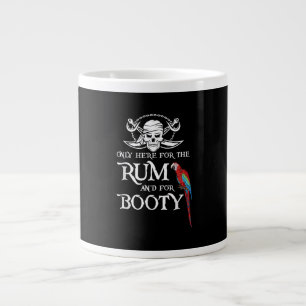 Endast härRum och Booty Pirat & Parrot Pirat Jumbo Mugg