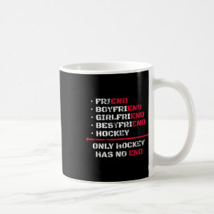 Endast Hockey Har Ingen Slut Ishockey Ishockey Luf Kaffemugg