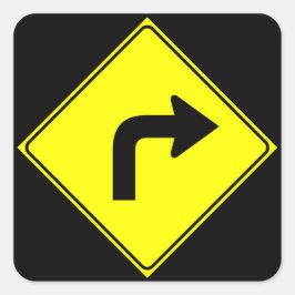 Endast höger fyrkantigt klistermärke