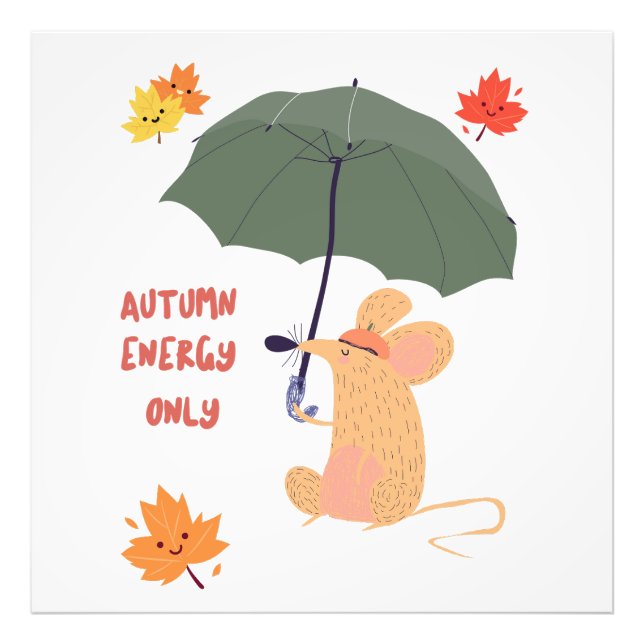 Endast höstenergi fototryck (Framsidan)