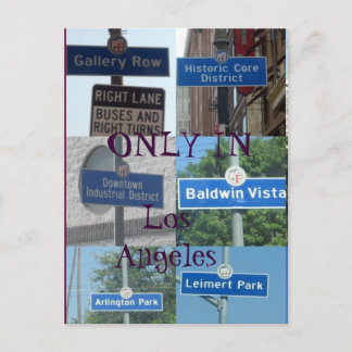 Endast i LA-vykort Vykort