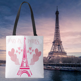 Endast i Paris Handbag Tygkasse
