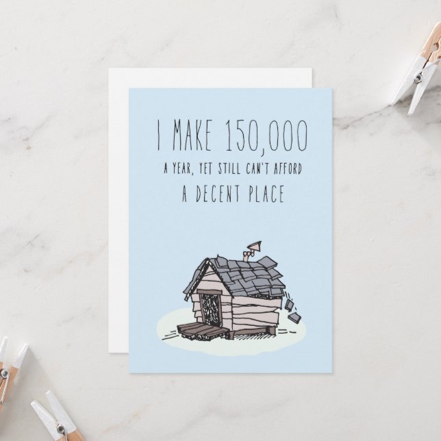 Endast i Silicon Valley-hälsningskort: Anständigt  Kort (Fram/Back In Situ)