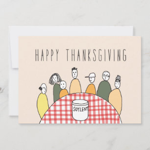Endast i Silicon Valley-hälsningskort: Thanksgivin Julkort