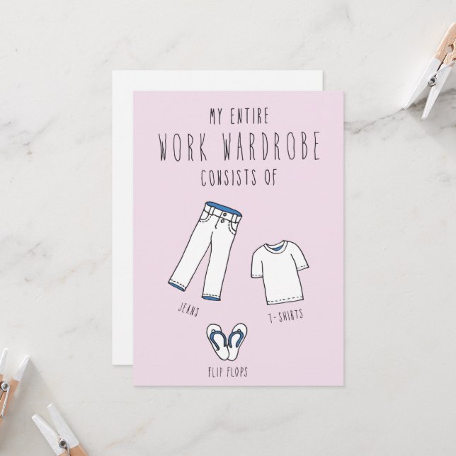 Endast i Silicon Valley-hälsningskort: Wardrobe Kort (Fram/Back In Situ)