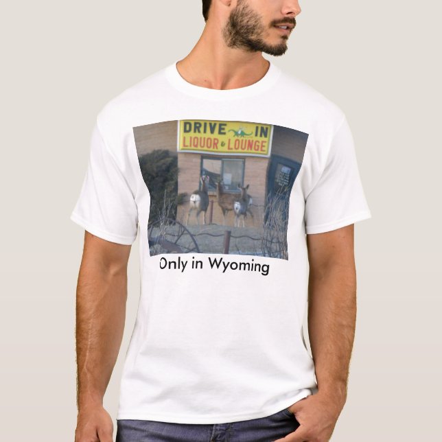 Endast i Wyoming Tee (Framsida)