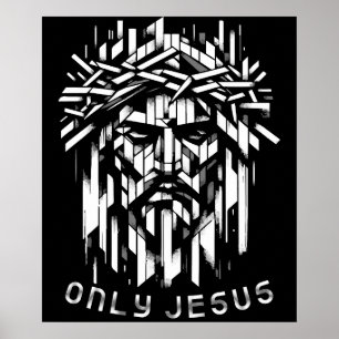 Endast Jesus - Abstrakt Geometric Art Poster