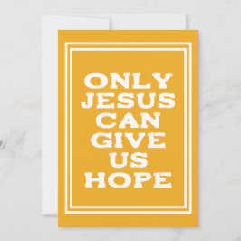 Endast Jesus kan Ge Us Hosta Christian Message V2 Kort
