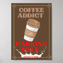 Endast kaffekoncessionsparkning poster