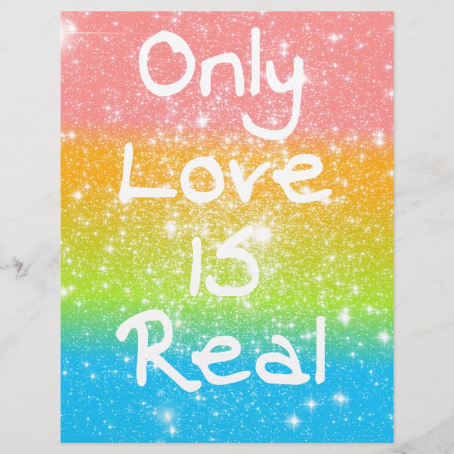Endast Kärlek är Real (Framsida)