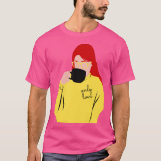 Endast Kärlek Red Hair Hona med Mugg T Shirt