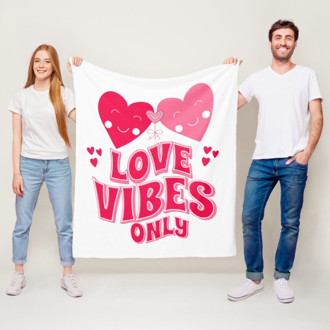 Endast kärlek Vibes Fleecefilt (På plats)