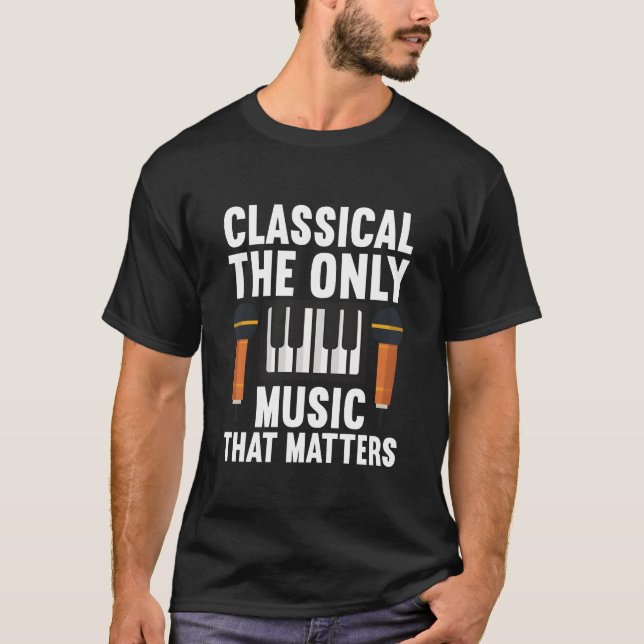 Endast klassisk musik t shirt (Framsida)