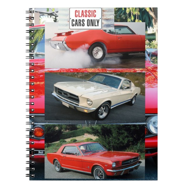 Endast klassiska bilar anteckningsbok (Framsidan)