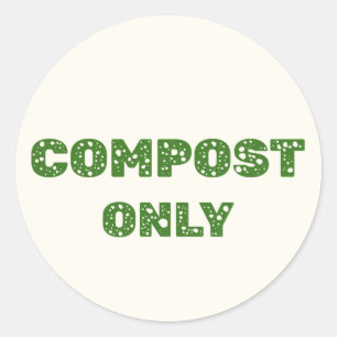 Endast kompost - komposterbar etikett