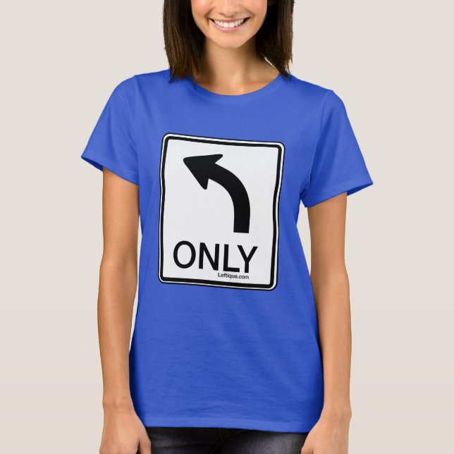 Endast lämnat funktionell demokrat t shirt (Framsida)