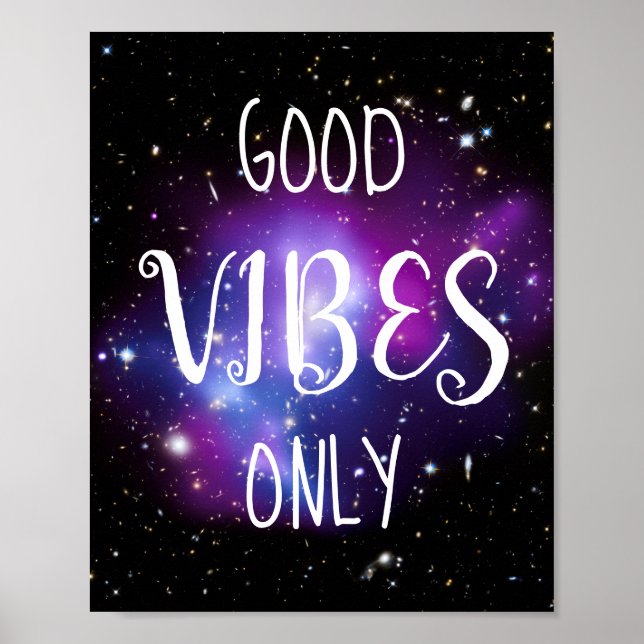 Endast lila Celestial Good Vibes Poster (Framsidan)