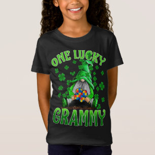 Endast Lucky Grammy Gnomes Autism St patrick's day T Shirt